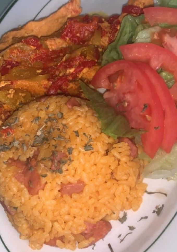 Una foto de Arroz con jamonilla