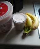 Batido de bananos con ice cream