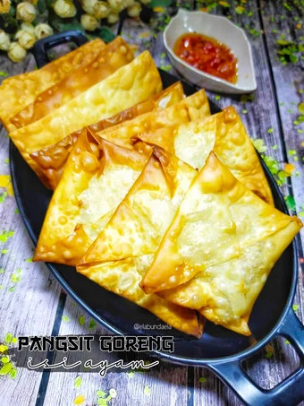 Cara Gampang Membuat Resep  Pangsit Goreng isi Ayam yang Sempurna, Lezat