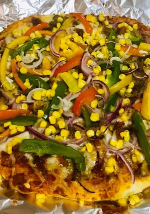A picture of Homemade pizza.