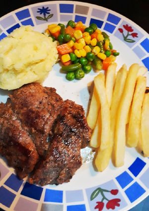 Foto resep Steak sapi saus mushroom