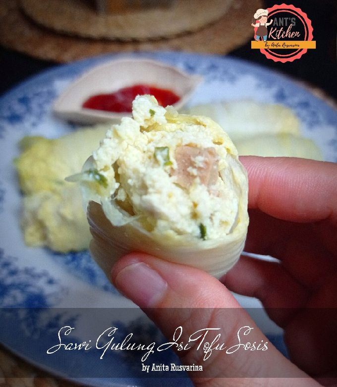 Foto resep Sawi Gulung isi Tofu Sosis
