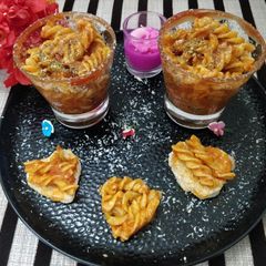 A picture of Red sauce pasta.