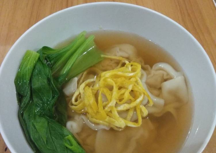 Cara Gampang Membuat Wonton sup (sup pangsit) Sederhana