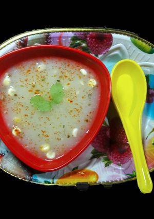 A picture of Sweet Corn Soup.