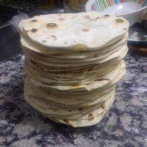 Tortillas de harina para tacos