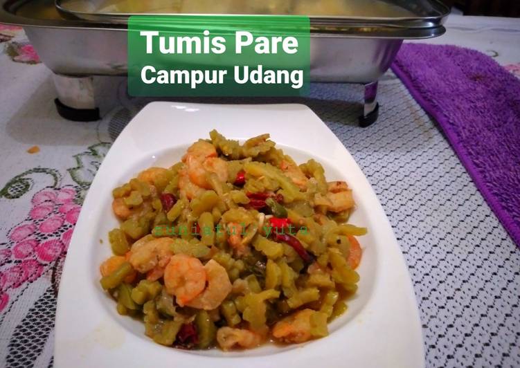 Resep Tumis Pare Campur Udang Anti Gagal