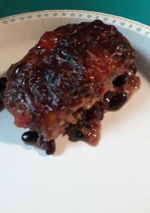 A picture of Black Bean and Burger Casserole.
