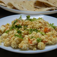 Cottage cheese scrambled (Paneer Burji) A picture of Cottage cheese scrambled (Paneer Burji).