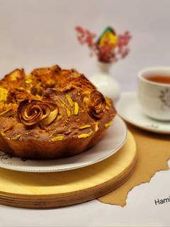 عکسی از دستور کیک سیب و دارچین (کیک تولدم)🥰