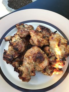 A picture of Bbq chicken with beer marinade.