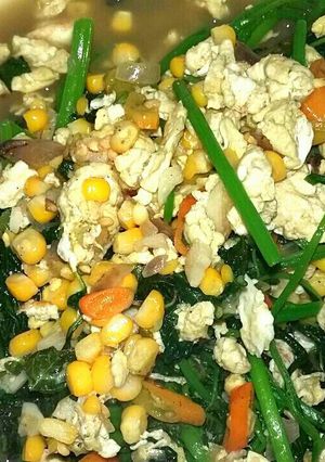 Foto resep Tumis Bayam Pedas