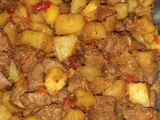 Sambal goreng kentang dan hati sapi