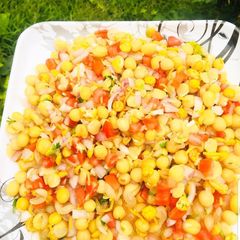 A picture of Matar Chaat.
