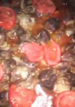 صورة لوصفة طاجن لحمة الراس بالبطاطس