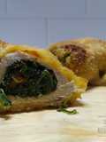 Suprema de pollo arrollada y empanada