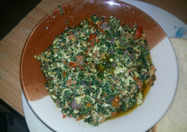 Recipe of Speedy Egg sauce with veggies