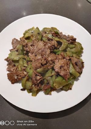 A picture of Bitter Gourd Beef.