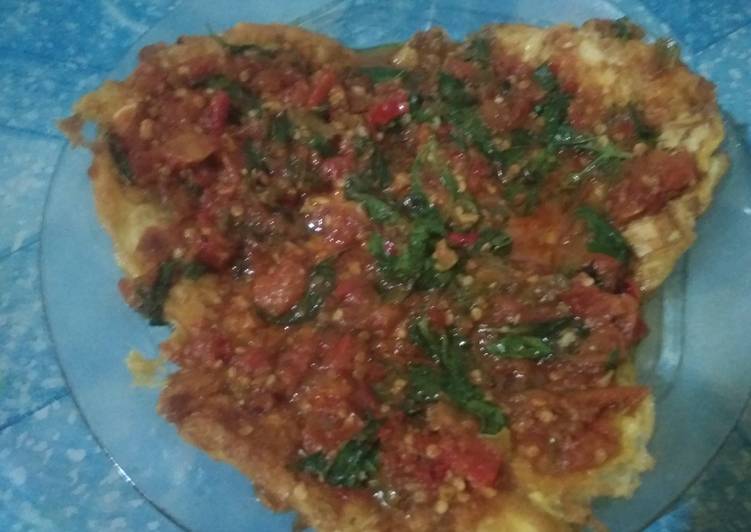 Resep Telur dadar sambal kemangi Anti Gagal