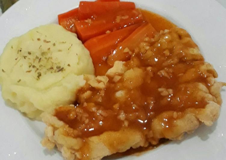 12 Resep: Chicken Steak with Mashed Potato yang Enak Banget!