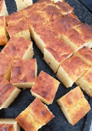 Une photo de Gâteau salé semoule gruyère