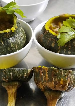 Hình của món Bí bò hấp.