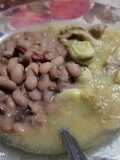 Bistec 🥩 en chile verde con habas