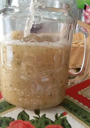 Una foto de Licuado de manzana