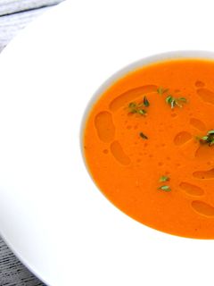 Sült paradicsom krémleves recept fotója