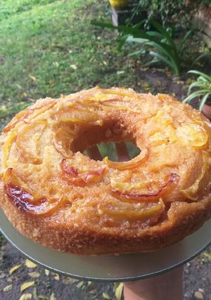 Una foto de Torta de manzana 🍎 🍏 invertida
