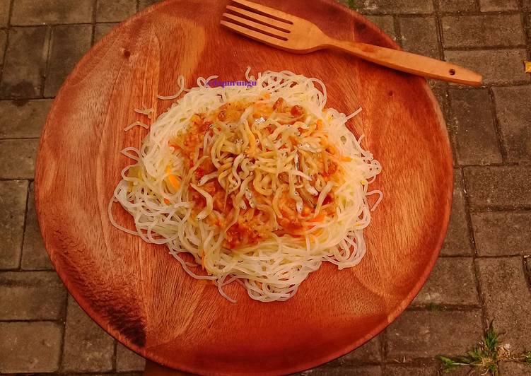 Bihun Goreng Bumbu Pecel