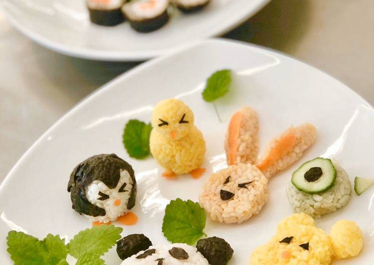 Recipe of Delicious Cute Sushi Rice Balls