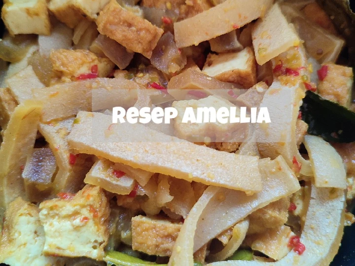 Langkah Mudah untuk Menyiapkan Resep Sambel goreng tahu krecek oishii yang Enak Banget Anti Ribet, Lezat