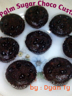 Foto resep Muffin Custard Cokelat Gula Aren Kukus