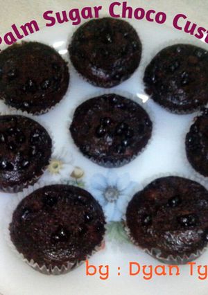 Foto resep Muffin Custard Cokelat Gula Aren Kukus