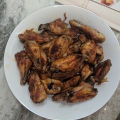 A picture of Oven BBQ wings.