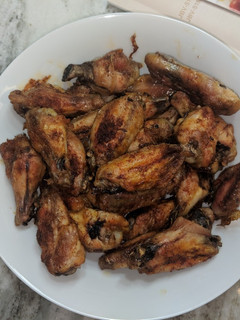A picture of Oven BBQ wings.