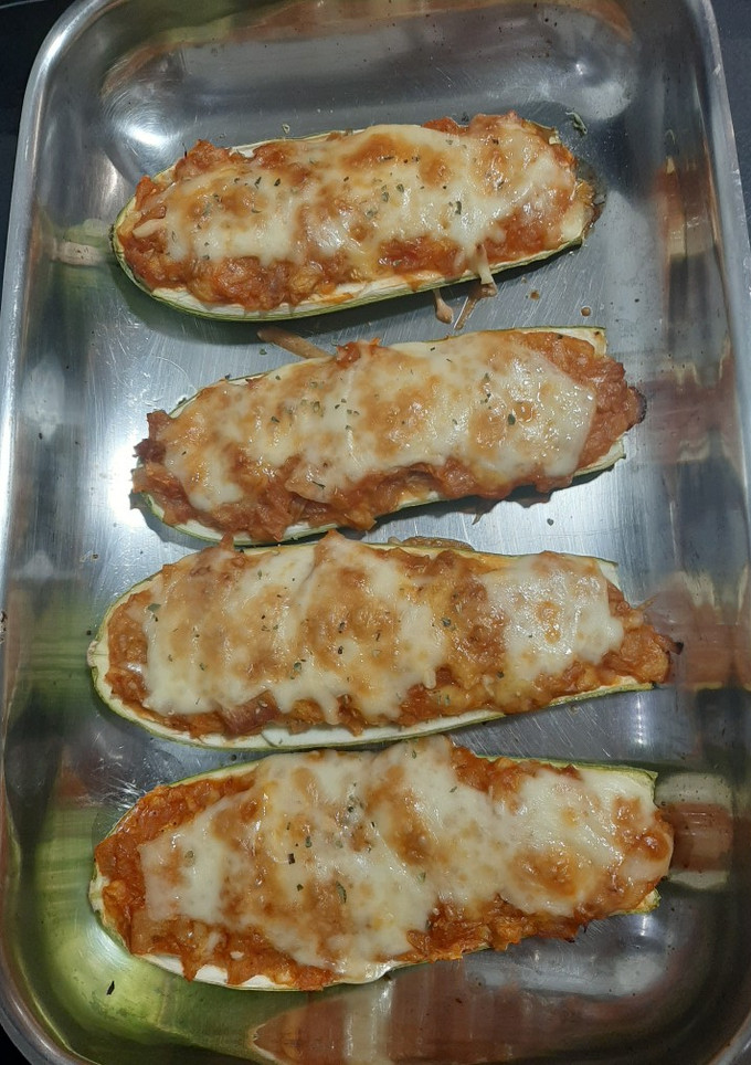 Una foto de Calabacín relleno
