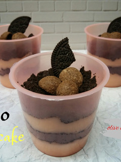 Foto resep Oreo cheesecake simpel