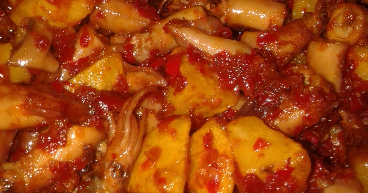 Resep  sambal cumi  kering  kentang oleh Sebri Cookpad