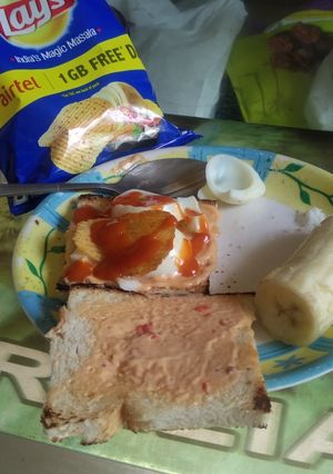 A picture of Quick egg sandwich.