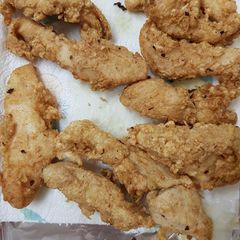 Deep fried Chicken Goujon Strips. 😀 A picture of Deep fried Chicken Goujon Strips. 😀.