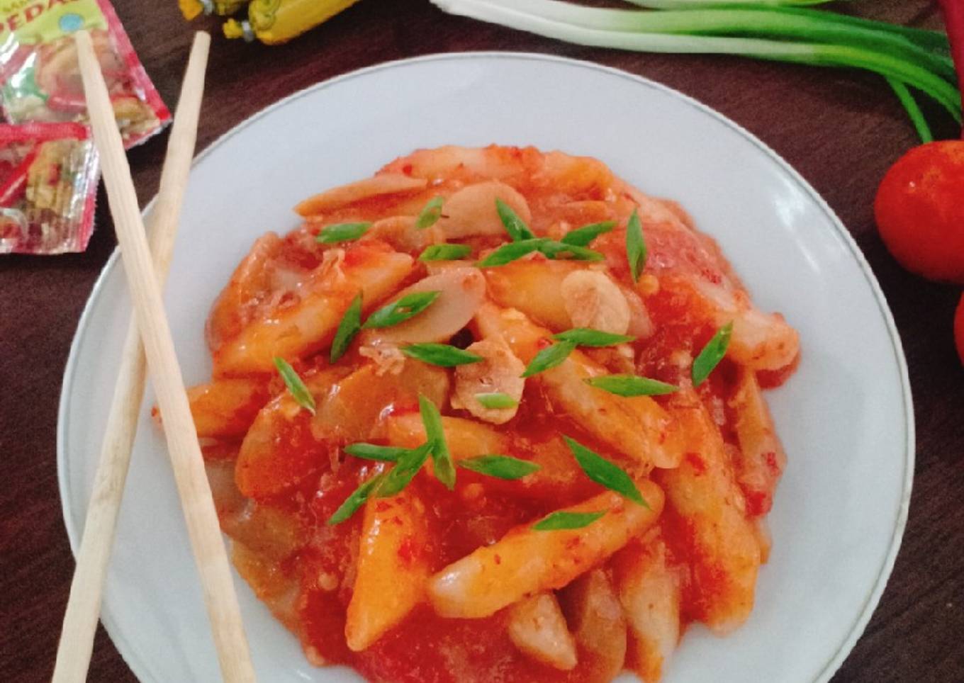 Tteokbokki Lembut (Tanpa Gochujang)