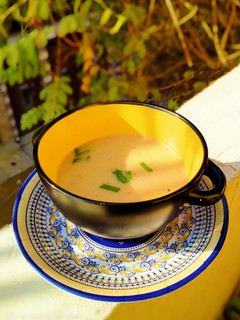 A picture of Cream of chicken soup.