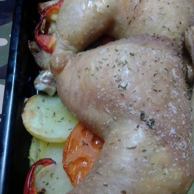 Muslo de pollo al horno Receta de algerrilleida- Cookpad