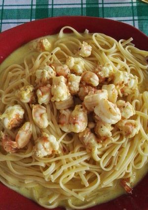 Una foto de Camarones caribeños