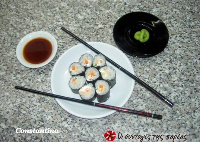 κύρια φωτογραφία συνταγής Σπιτικά σούσι!!! (maki sushi)