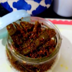 A picture of Instant Green Chilli Achar.