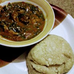 A picture of Spicy Ogbono Soup.