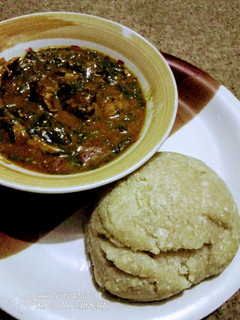 A picture of Spicy Ogbono Soup.